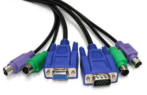 KVM F + 2xPS/2 M to KVM M + 2xPS/2 M Cable 1.5m